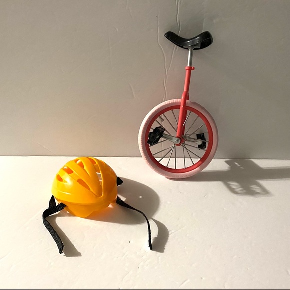 American Girl Toys Our Generation Girl 8 Pink Unicycle And Helmet Fits American Girl Dolls